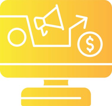 Dolar simgesi vektör illüstrasyonu