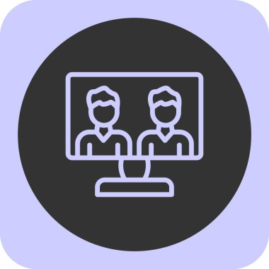 Modern simgenin vektör illüstrasyonu