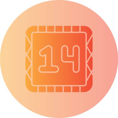 Takvim. Web simgesi basit illüstrasyon