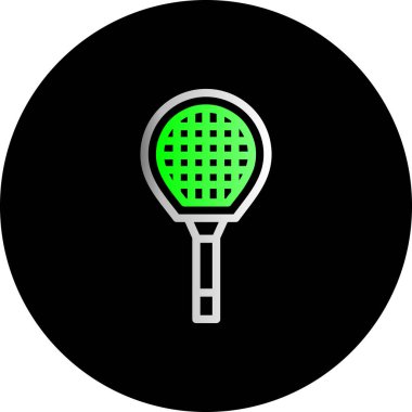 Tenis ikonu vektör illüstrasyonu