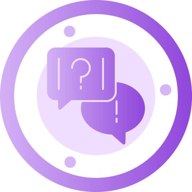 konuşma balonu simgesi, vektör illüstrasyonu