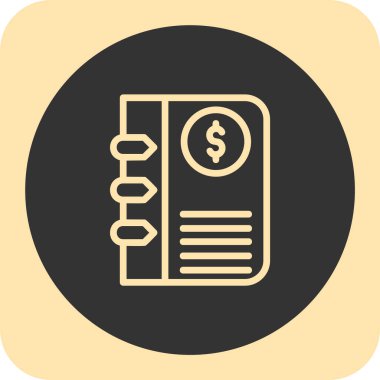 İş ve finans simgesinin vektör illüstrasyonu