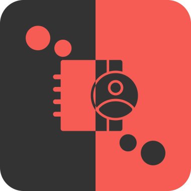 Bir kamera simgesinin vektör illüstrasyonu