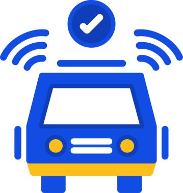 araba kontrol simgesi, vektör illüstrasyonu