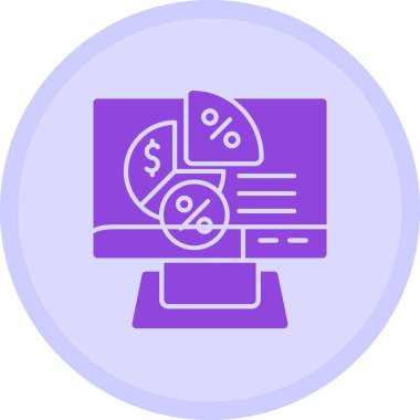 İndirim indirimi. Web simgesi basit illüstrasyon