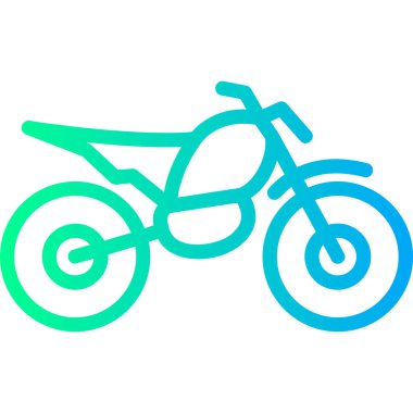 motosiklet simgesi vektör illüstrasyonu