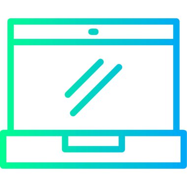 Bilgisayar. Web simgesi basit illüstrasyon