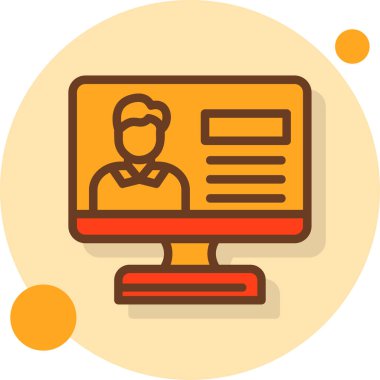 bilgisayar simgesi modern vektör illüstrasyonu