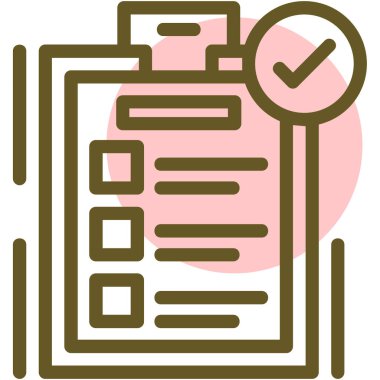 Belge. Web simgesi basit illüstrasyon