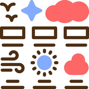 Bulut. Web simgesi basit illüstrasyon