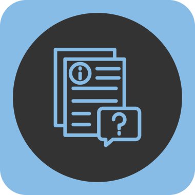 belge simgesi vektör illüstrasyonu