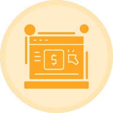 çevrimiçi web pazarlama simgesi, vektör illüstrasyonu