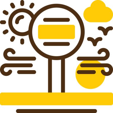 Bulut hava durumu güneş simgesi