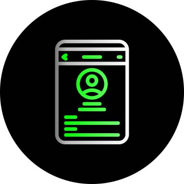 Vektör mobil ağ simgesi