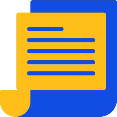 belge dosya dizin simgesi düz biçimli