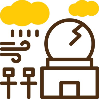 fırtına hava durumu simgesi ana hatları biçiminde