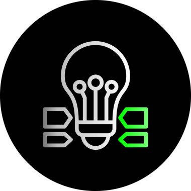  Infographic İkili Gradyan Çember Web simgesi, vektör illüstrasyonu