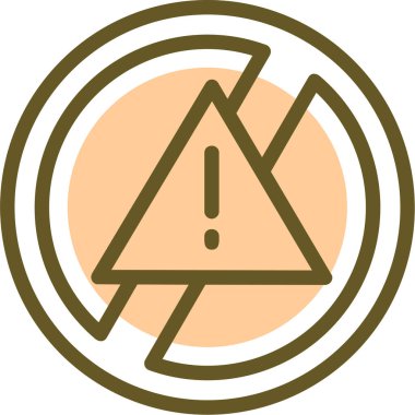 Uyarı işareti. Web simgesi