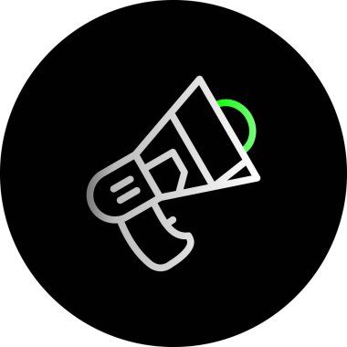 Megafon simgesi, basit vektör çizim