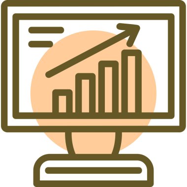 Grafik. Web simgesi basit illüstrasyon