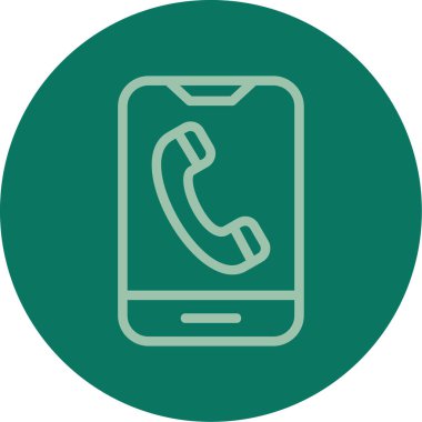 Telefon simgesi vektör illüstrasyonu