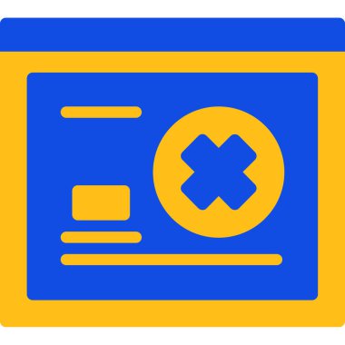 Hata simgesi vektör illüstrasyonu