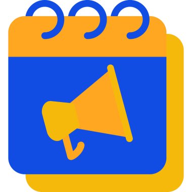 megafon ikonu. Web illüstrasyonu