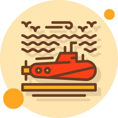 Gemi simgesi vektör illüstrasyonu