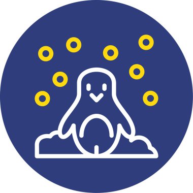 Ay simgesinin vektör illüstrasyonu