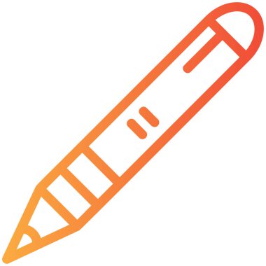 Kalem. Web simgesi basit illüstrasyon