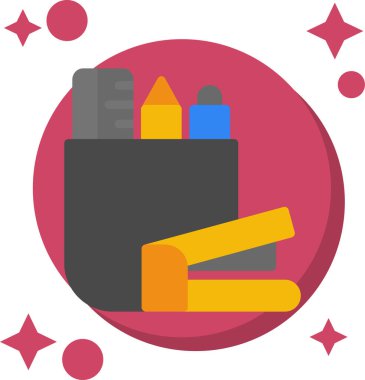 inşaat endüstrisi simgesi düz stil