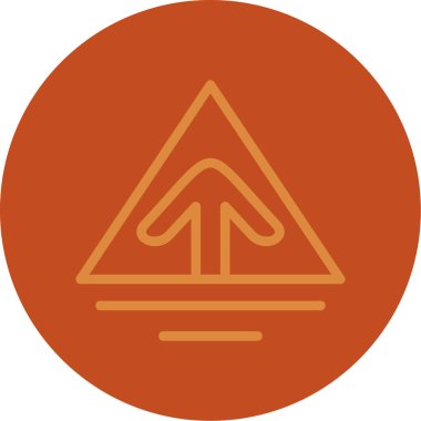 Bir ağaç simgesinin vektör illüstrasyonu