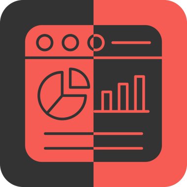 Veri analiz simgesi, vektör illüstrasyonu