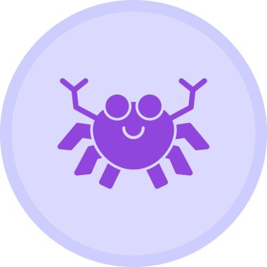 Örümcek. Web simgesi basit illüstrasyon