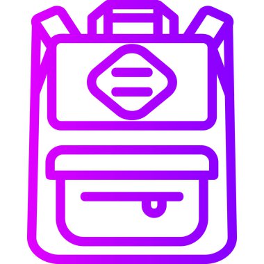 sırt çantası simgesi, modern tasarım