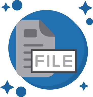 dosya biçimi simgesi, vektör illüstrasyonu