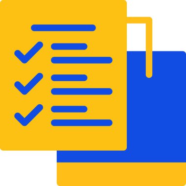 Belge. Web simgesi basit illüstrasyon