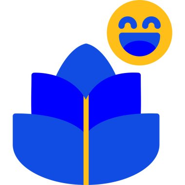 Kitap. Web simgesi basit illüstrasyon