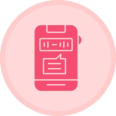 Telefon simgesinin vektör illüstrasyonu