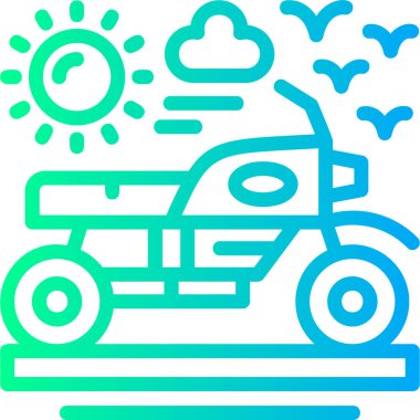 Motorsiklet. Web simgesi basit tasarım