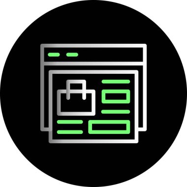 Web tasarım vektörü düz simge