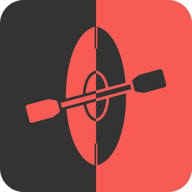 Gölgesi ve yansıması olan bir balıkçı teknesinin simgesi