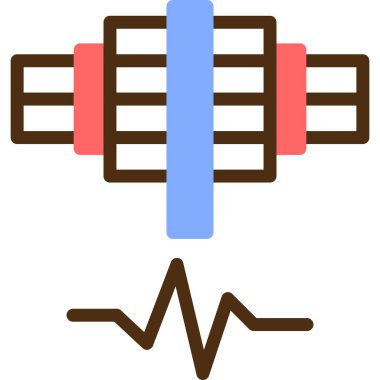 Egzersiz. Web simgesi basit illüstrasyon