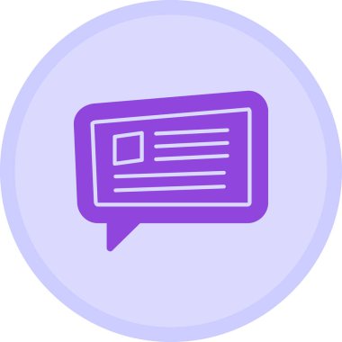 Mesaj var. Web simgesi basit illüstrasyon