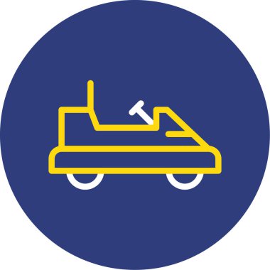 Bir scooter simgesinin vektör çizimi