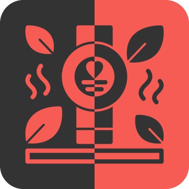 Soyut arkaplanda izole edilmiş kahve fincanı simgesi