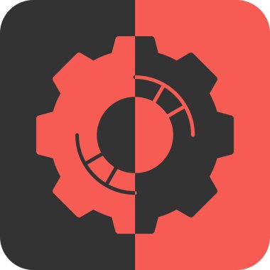 dişli simgesi, vektör çizimi