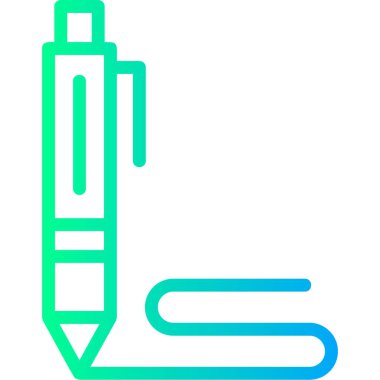 kalem simgesi, vektör illüstrasyonu
