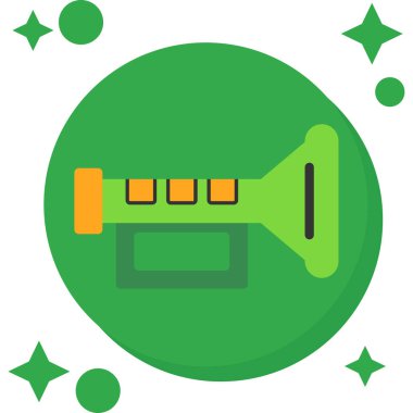 Megafon hoparlörü ikonu. Hoparlör vektör simgelerinin basit çizimi