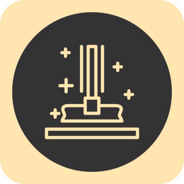 Modern bina ikonundan yoksun vektör illüstrasyonu